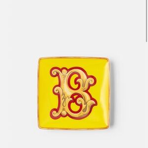 VERSACE ALPHABET B SQUARE PLATE